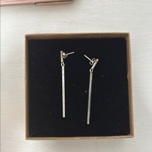 Elegant Silver Drop Earrings